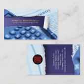 リップ紙会計バイオレットビジネスカード 名刺 (正面/裏面)