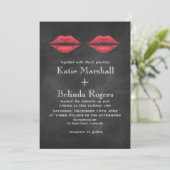 リップ結婚式招待状 招待状 (スタンド正面)