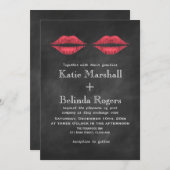 リップ結婚式招待状 招待状 (正面/裏面)