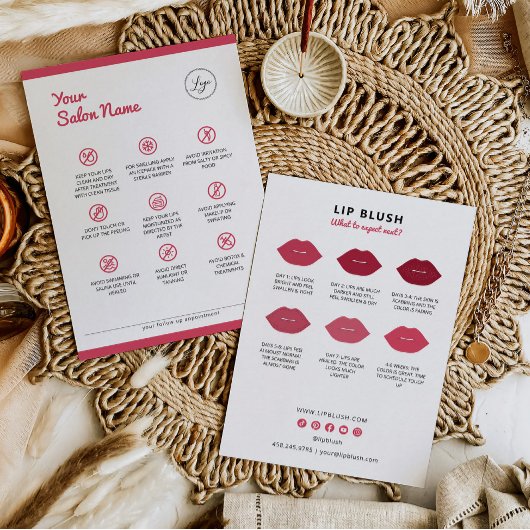 リップ赤面アフターケア指示PMU指示 名刺