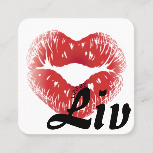 リップ・イット・シンプル スクエア名刺 (正面)