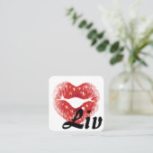 リップ・イット・シンプル スクエア名刺 (スタンド正面)