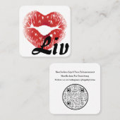 リップ・イット・シンプル スクエア名刺 (正面/裏面)