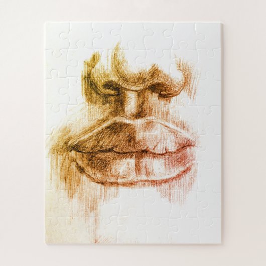 リップ&ノーズペンシルスケッチパズル ジグソーパズル (縦)