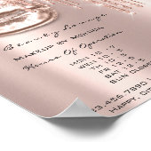 リップ メイク オープニング アワーズ サロン ローズ ドリップス スパーク ポスター (角)