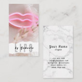 リップPMUマイクロブレーディングヘナサロン名刺 名刺 (正面/裏面)