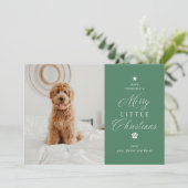 リッメリートクリスマスペットフォトフラットホリデーカード シーズンカード (スタンド正面)