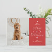 リッメリートクリスマスペットフォトフラットホリデーカード シーズンカード (スタンド正面)