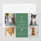 リッメリートクリスマスペット4フォトフラット シーズンカード (正面/裏面)