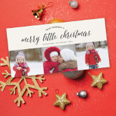 リッメリートルクリスマスタイポグラフィモダン3写真 シーズンカード