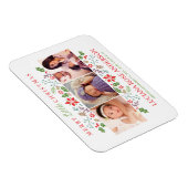 リッメリートルクリスマスベビー初の写真コラージュ マグネット (右側)