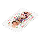 リッメリートルクリスマスベビー初の写真コラージュ マグネット (左側)