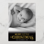 リッメリートルクリスマスベビー初めてのクリスマス 箔シーズンカード (正面)