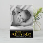 リッメリートルクリスマスベビー初めてのクリスマス 箔シーズンカード (立ち正面)