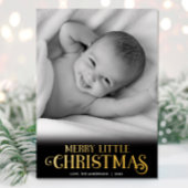 リッメリートルクリスマスベビー初めてのクリスマス 箔シーズンカード