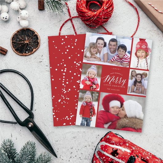 リッメリートルクリスマスモダンタイポグラフィ6写真 シーズンカード