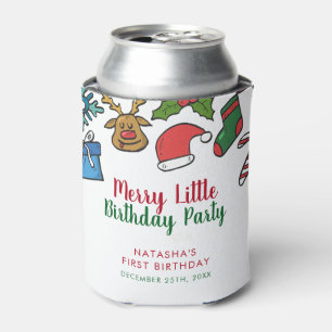 リッメリートルクリスマス誕生日カスタムクーラーボックス 缶クーラー