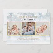 リッメリートルクリスマス雪写真誕生 シーズンカード (正面)