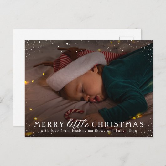 リッメリートルクリスマス |休日カスタムの写真 インビテーションポストカード (正面/裏面)