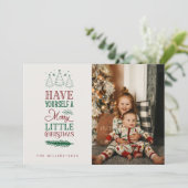 リッメリートルクリスマス |家族写真クリスマス シーズンカード (スタンド正面)