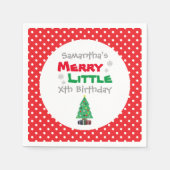 リッメリートル誕生日 スタンダードカクテルナプキン (正面)