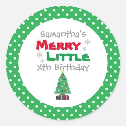 リッメリートル誕生日 ラウンドシール (正面)