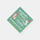 リッメリートレトロミッドセンチュリーモダンおもしろい スタンダードカクテルナプキン (角)