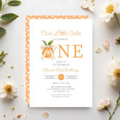 リッモダントかわいこちゃんオレンジシトラス1st誕生日 招待状