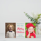 リッモダントメリー・クリスマス2枚フォトタン シーズンカード (スタンド正面)