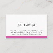 リッモダンプスティックのロゴを使用したメイクアップアーティスト 名刺 (裏面)