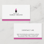 リッモダンプスティックのロゴを使用したメイクアップアーティスト 名刺 (正面/裏面)