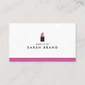 リッモダンプスティックのロゴを使用したメイクアップアーティスト 名刺 (正面)