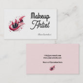 リッモダンプスティック・スウッシュ・メイクアップ・アーティスト 名刺 (正面/裏面)