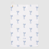 リッモノグラムのトルボーブルー ゴルフタオル (正面)