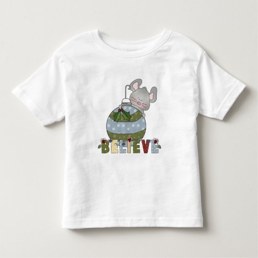 リッ信じトオーナメントクリスマス トドラーTシャツ (正面)