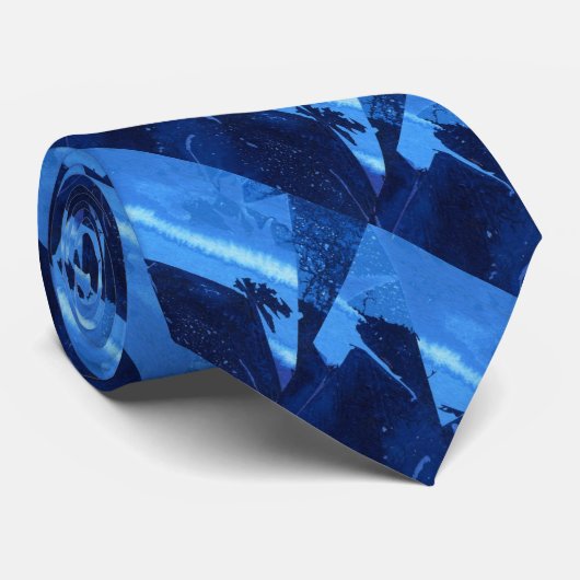 "リッ凍っていジ#2"抽象デザインタイ ネクタイ (ロール)