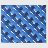 「リッ凍っていジ#3」抽象デザインラッピング紙 ラッピングペーパー (フラット)