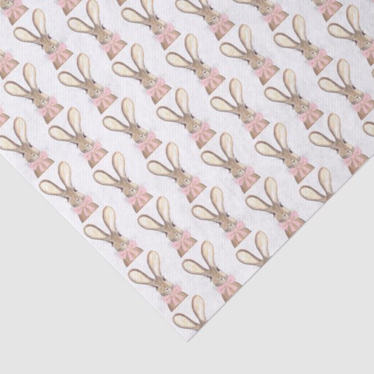 リッ名門私立校風のクピンクボウ赤ちゃんシャワー女の子ウサギ 薄葉紙 (詳細)