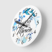 リッ大切トル奇跡 ラウンド壁時計 (傾斜)