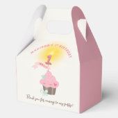 リッ恋しく思ク・カップケーキガールの1歳の誕生日パーティー フェイバーボックス (正面)