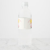 リッ恋しく思ク・カップケーキガールの1歳の誕生日パーティー ペットボトルラベル (裏面)