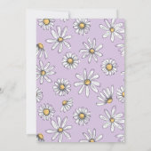 リッ恋しく思トルワンダーフルデイジー誕生日招待状Pu 招待状 (裏面)