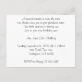 リッ恋しく思トル・エンジェル誰が1番に？ インビテーションポストカード (裏面)