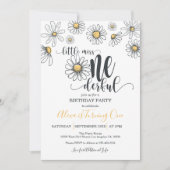 リッ恋しく思ト・ワン・ダーフルデイジー誕生日招待状-W 招待状 (正面)