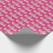 リッ王室のトプリンセスエレガントフローラティアラ ラッピングペーパー (角)