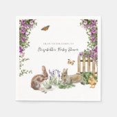 リッ疑問に思トル | 春ガーデンベビーシャワー スタンダードカクテルナプキン (正面)