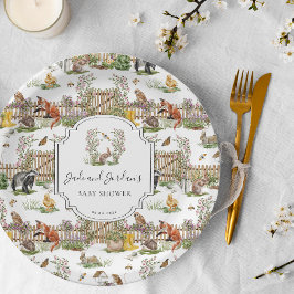 リッ疑問に思トル | 春ガーデンベビーシャワー ペーパープレート