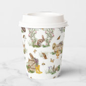 リッ疑問に思トル | 春ガーデンベビーシャワー 紙コップ (裏面)