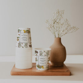 リッ疑問に思トル | 春ガーデンベビーシャワー 紙コップ