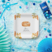 リッ素朴トかわいこちゃんカボチャのパイ秋ベビーシャワー ペーパープレート (パーティー)